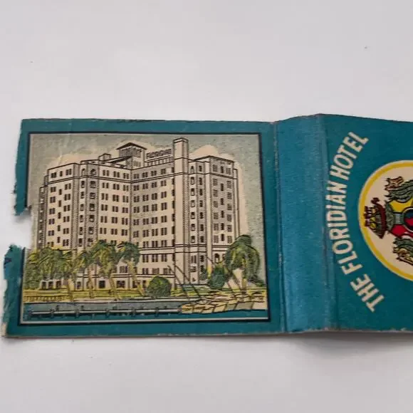 The Floridian Hotel Miami Beach Florida Vintage Matchbook Cover TB8-MB-13 - Picture 2 of 2
